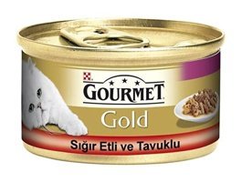 Purina Gourmet Gold Sığır Etli-Tavuklu Yetişkin Yaş Kedi Maması 85 gr