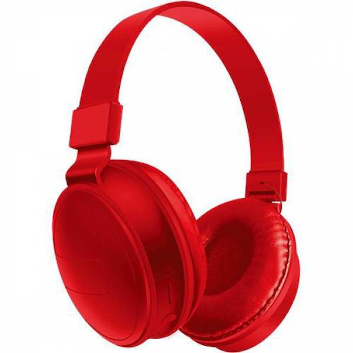 Polhammobile 5.1 Gürültü Önleyici Kulak Üstü Bluetooth Kulaklık Kırmızı