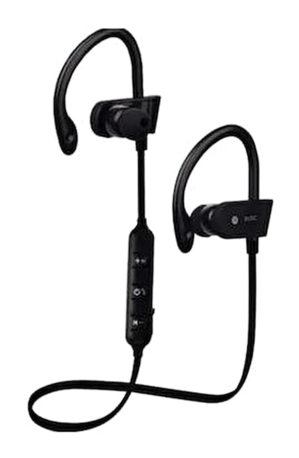 Blue İnter Rt558 Su Geçirmez 4.2 Kablosuz Kulak İçi Bluetooth Kulaklık Siyah