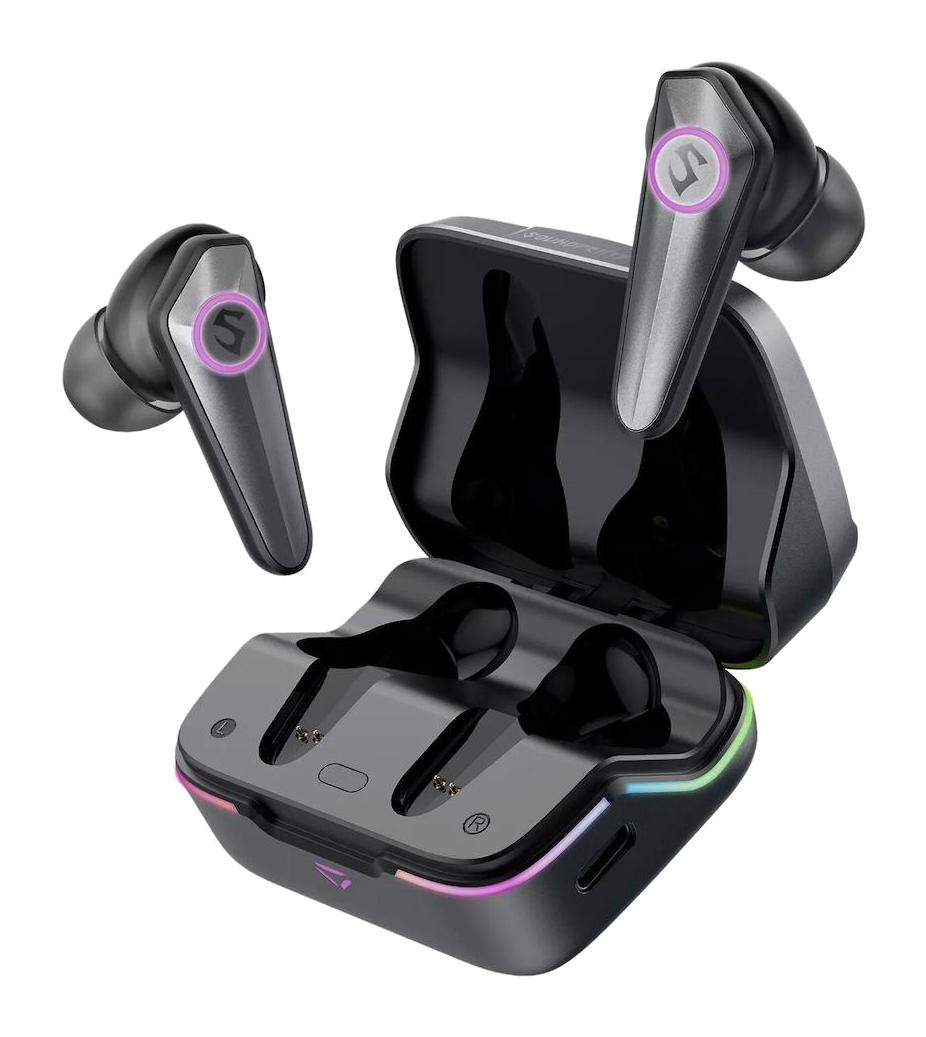 Soundpeats CyberGear 5.3 Işıklı Gürültü Önleyici Oyuncu Kablosuz Kulak İçi Bluetooth Kulaklık Siyah