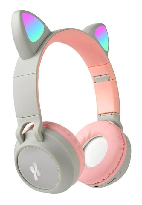 Xmowi C1 5.0 Işıklı Kablosuz Kulak Üstü Bluetooth Kulaklık Gri