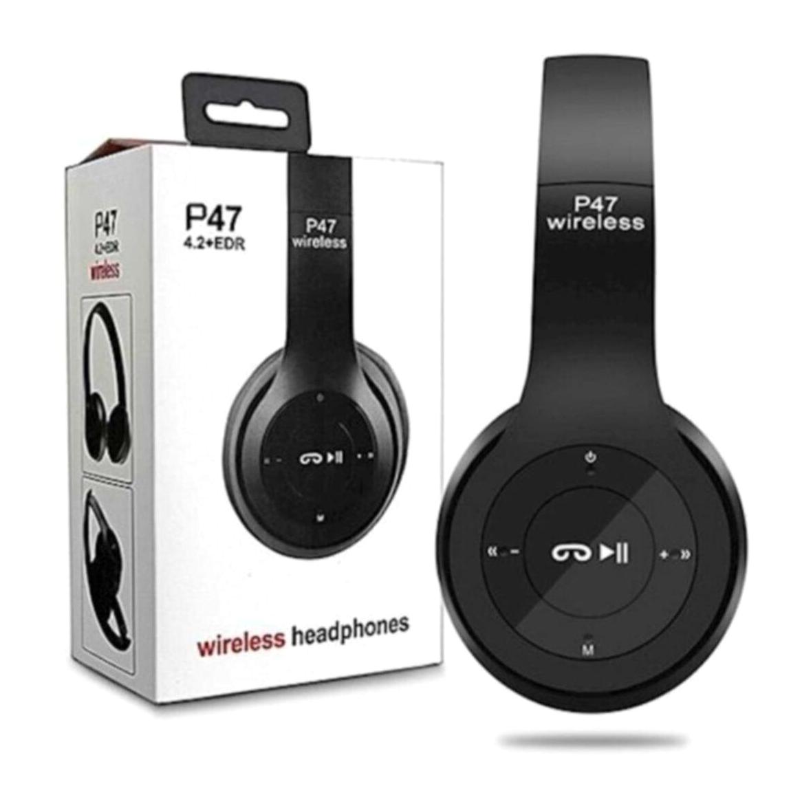 GLR Tech P47 Kulak Üstü Bluetooth Kulaklık Siyah
