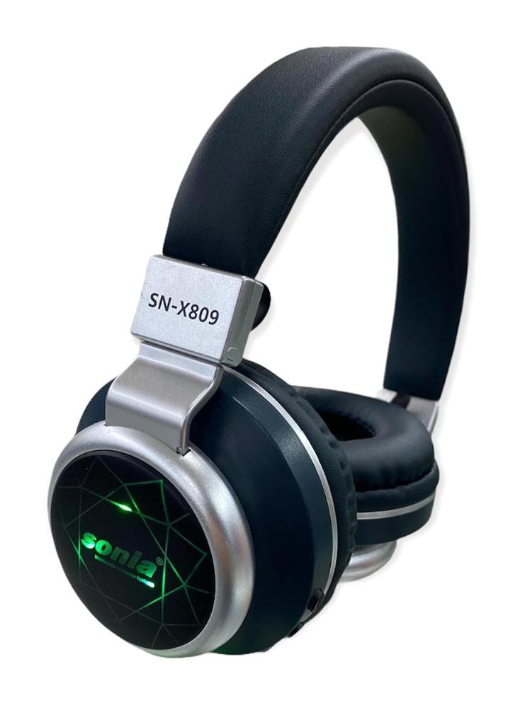 Sonia SN-X809 Gürültü Önleyici Kablosuz Kulak Üstü Bluetooth Kulaklık Siyah