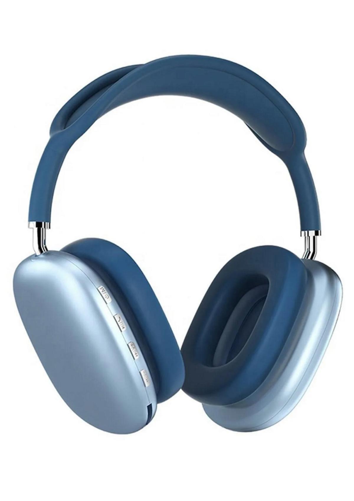 AteşTech Air Max P9 5.0 Kablosuz Kulak Üstü Bluetooth Kulaklık Mavi