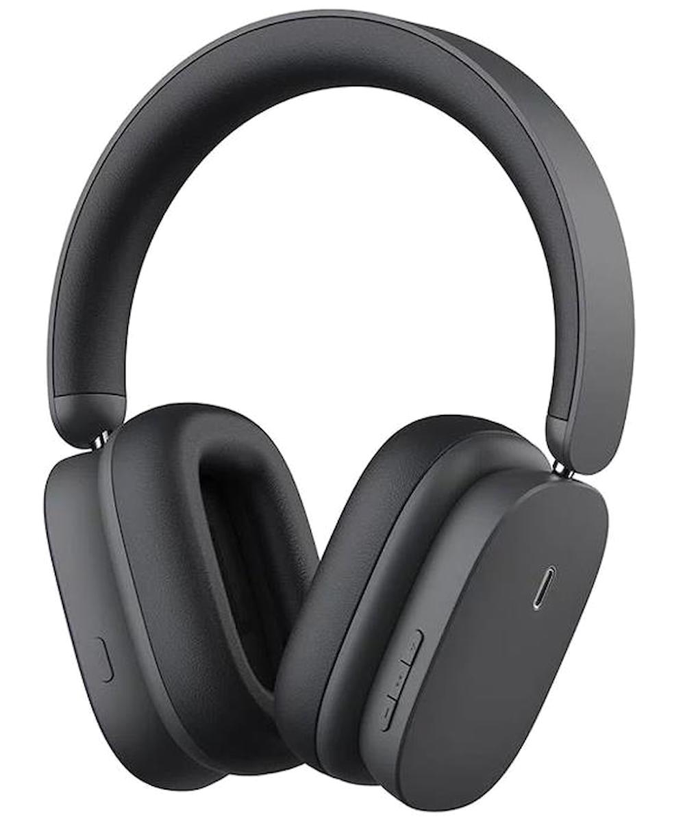 Baseus Profesyonel 5.2 Gürültü Önleyici Kulak Üstü Bluetooth Kulaklık Siyah