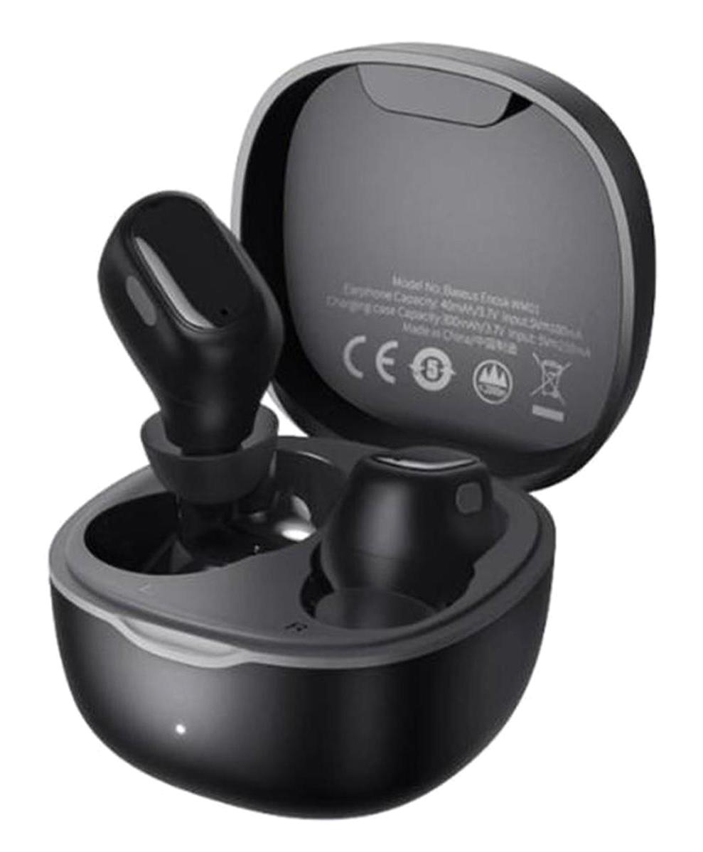 Baseus 5.0 5.0 Gürültü Önleyici Kablosuz Kulak İçi Bluetooth Kulaklık Siyah