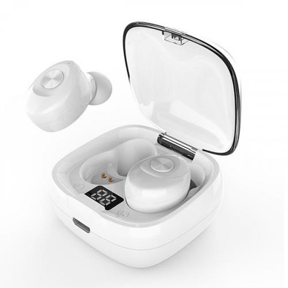 Coofbe 20Hz-20KHz 5.0 Gürültü Önleyici Kulak İçi Bluetooth Kulaklık Beyaz