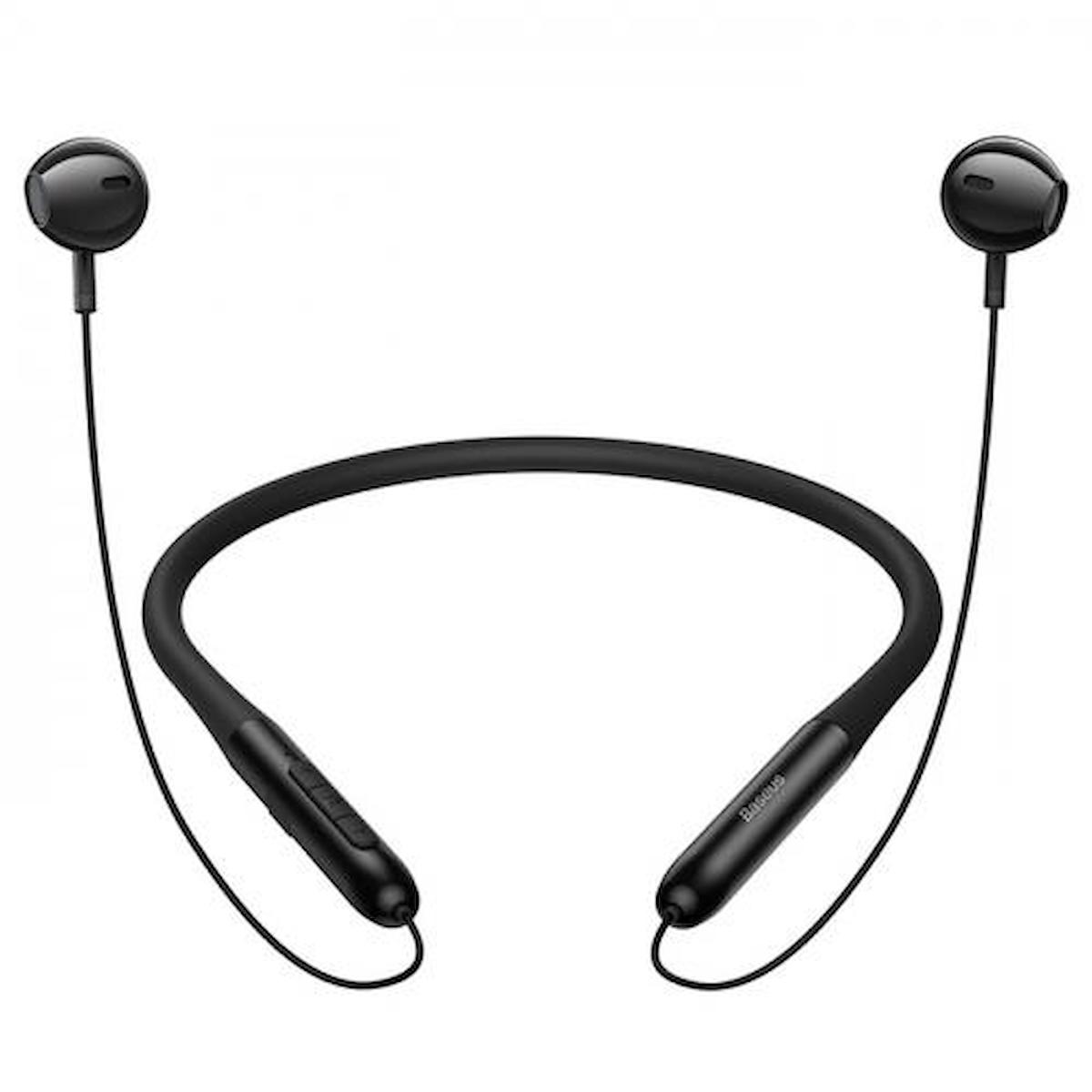 Baseus 5.2 Boyun Askılı Bluetooth Kulaklık Siyah