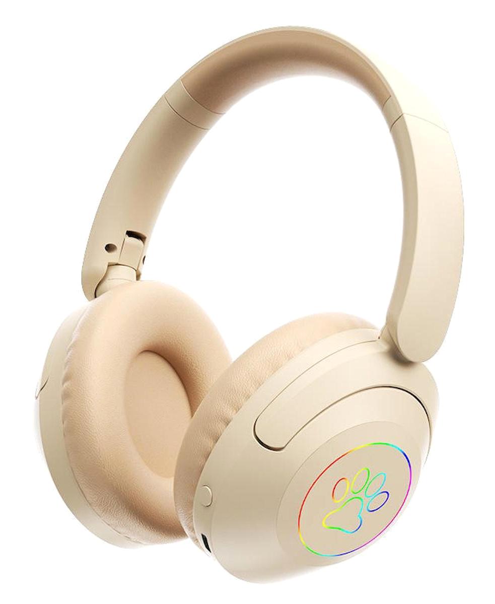 Concord B36 5.0 Işıklı Gürültü Önleyici Kulak Üstü Bluetooth Kulaklık Pembe