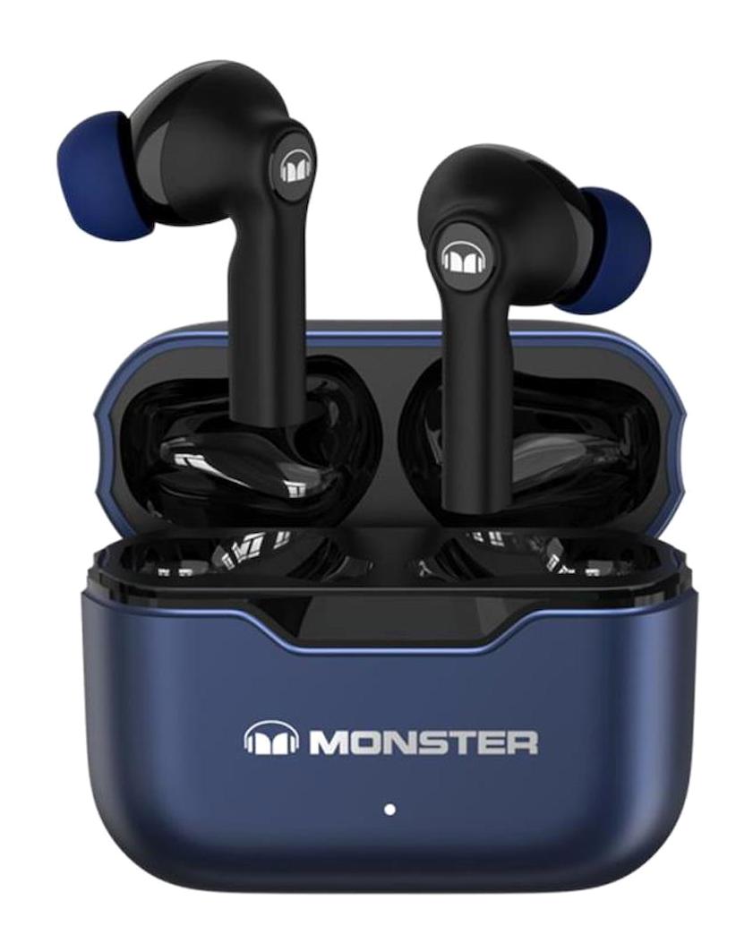Monster XKT02 5.1 Gürültü Önleyici Kulak İçi Bluetooth Kulaklık Mavi