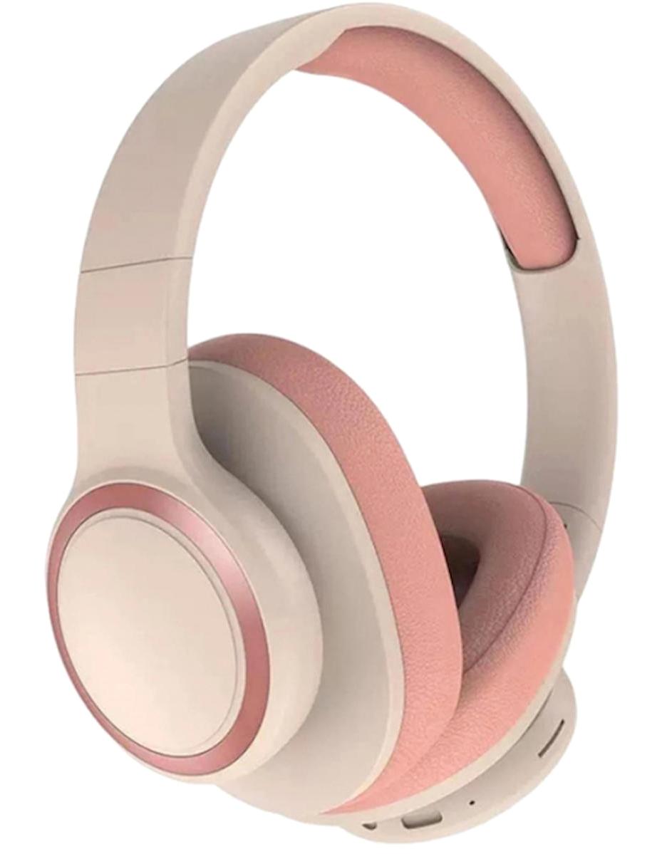 Ally P2962 5.0 Kablosuz Kulak Üstü Bluetooth Kulaklık Pembe