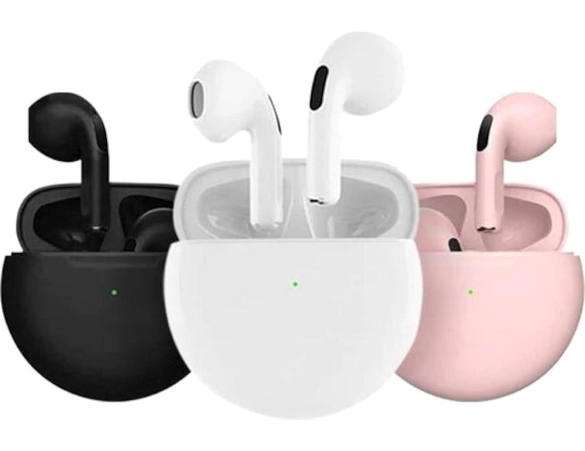 Foon Pro B 5.0 Kablosuz Kulak İçi Bluetooth Kulaklık Pembe