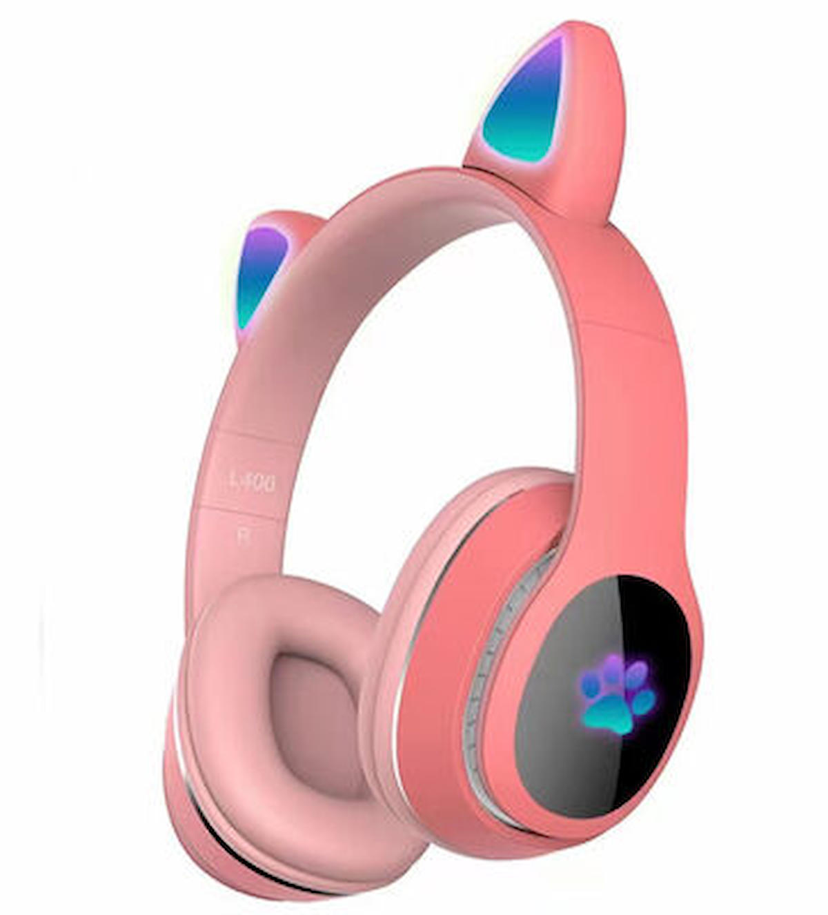 Fuchsia L400 Kablosuz Kulak Üstü Bluetooth Kulaklık Kırmızı