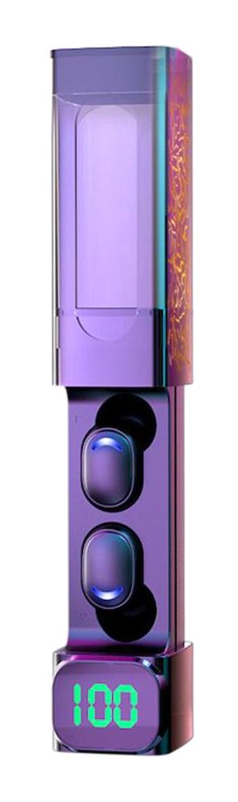 Buffer E50 5.1 Oyuncu Kulak İçi Bluetooth Kulaklık Mor
