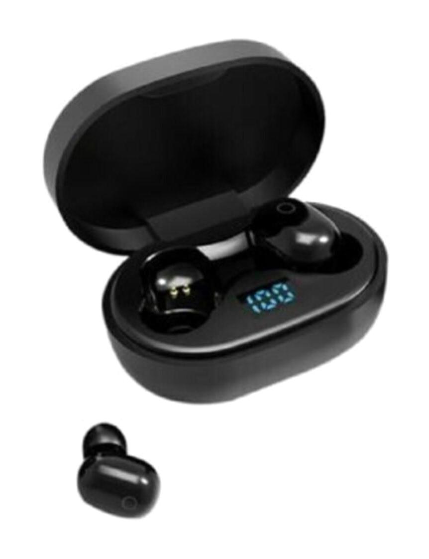 Buffer 5.0 Gürültü Önleyici Kulak İçi Bluetooth Kulaklık Siyah