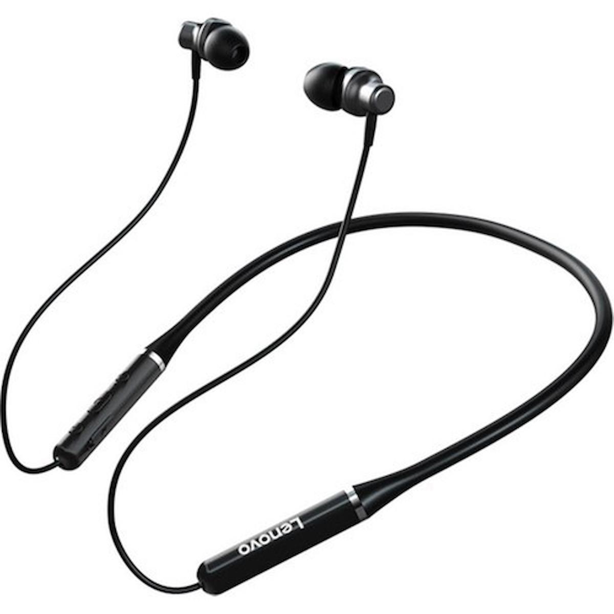 Lenovo Su Geçirmez Kablosuz Kulak İçi Bluetooth Kulaklık Siyah