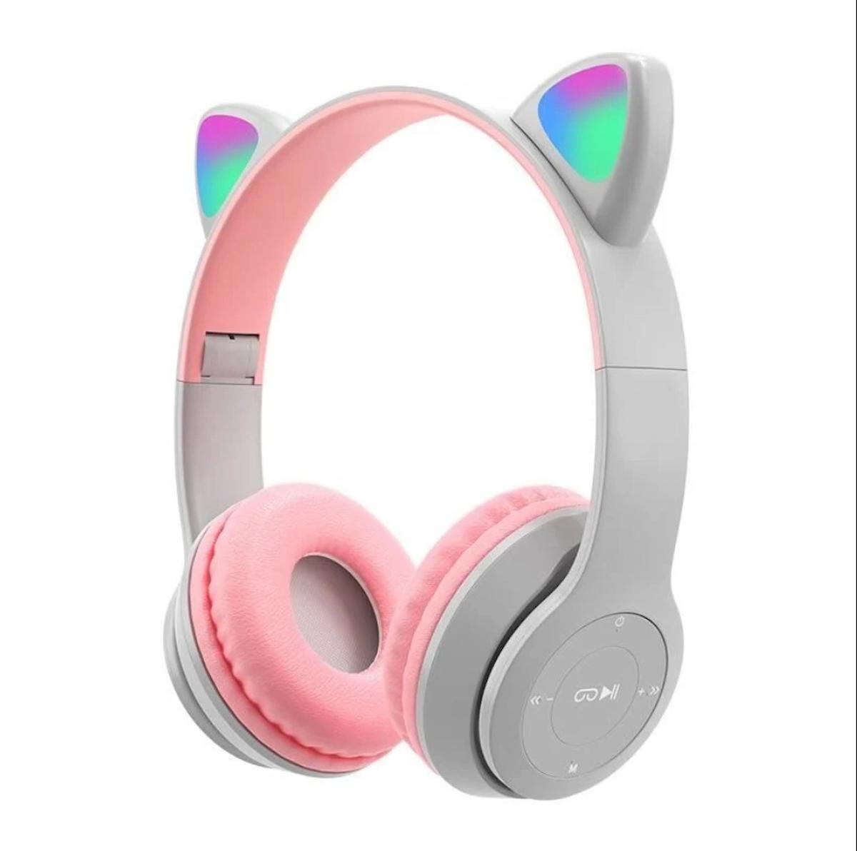 i-Stone 5.0 Işıklı Kulak Üstü Bluetooth Kulaklık Gri