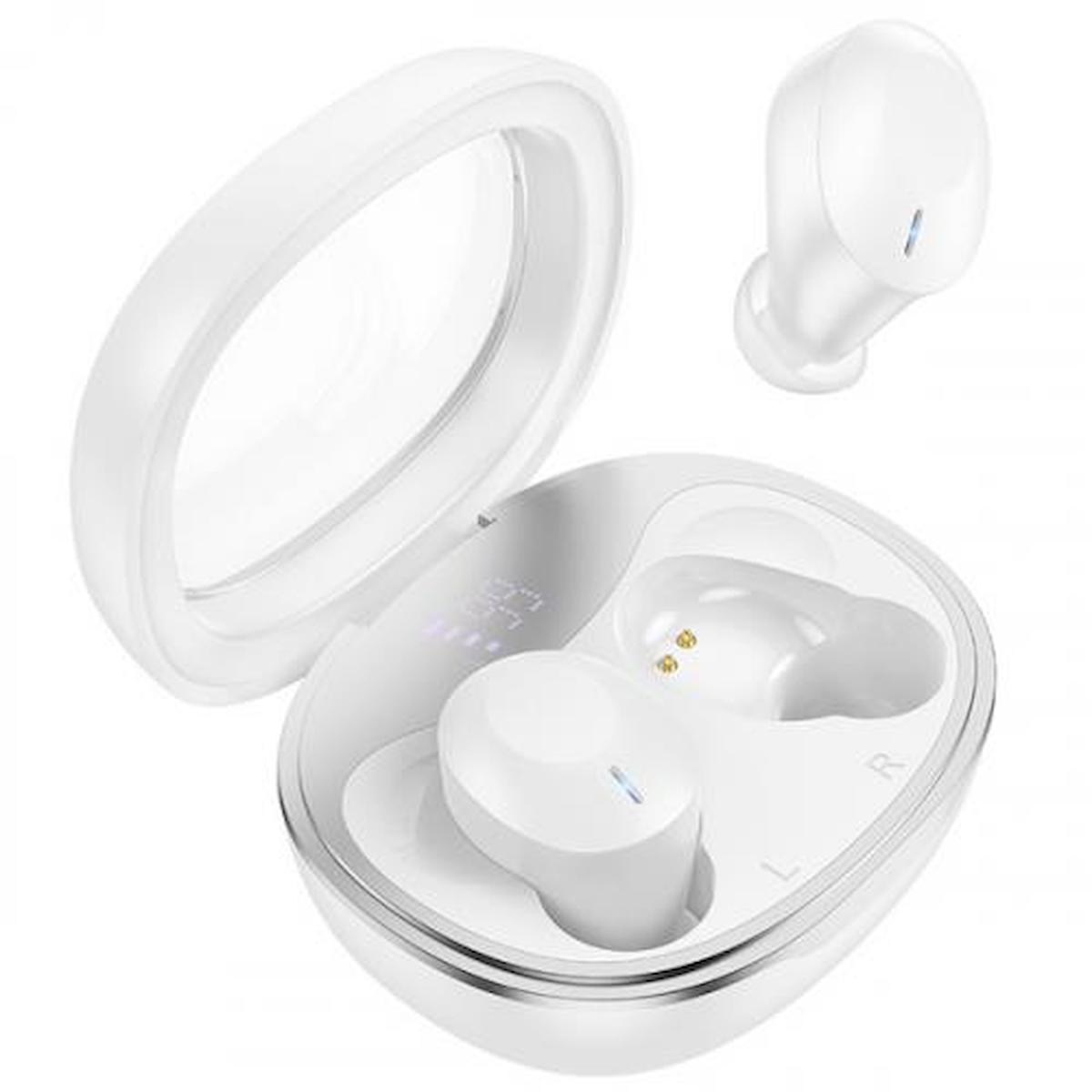 Coofbe 5.3 Gürültü Önleyici Kulak İçi Bluetooth Kulaklık Beyaz