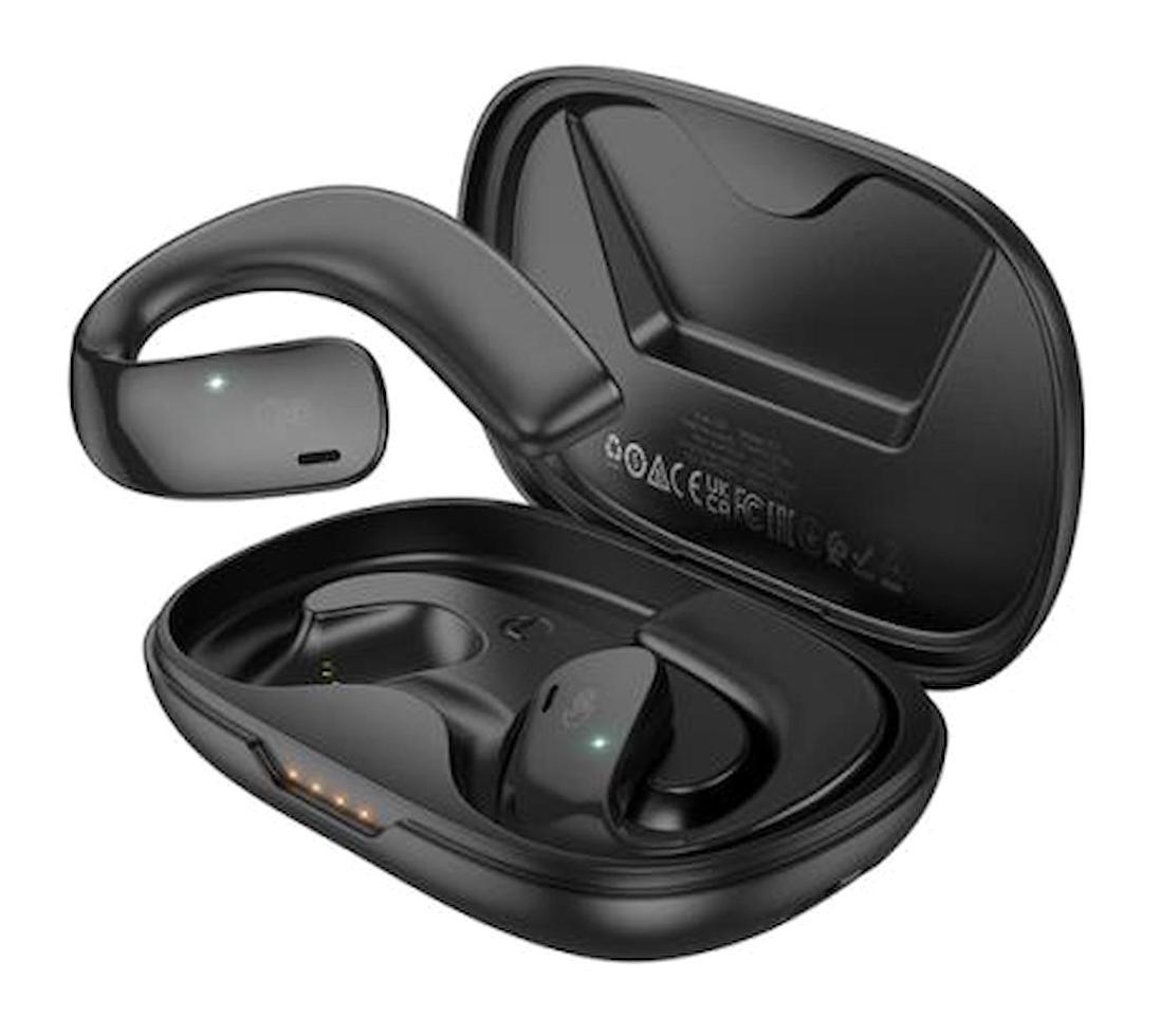 Coofbe Yeni Dizayn 5.3 Gürültü Önleyici Kulak İçi Bluetooth Kulaklık Siyah