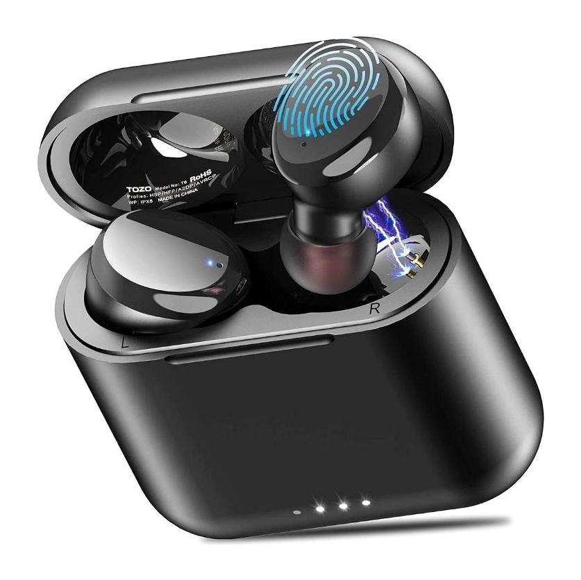 Tozo T6 5.3 Gürültü Önleyici Kablosuz Kulak İçi Bluetooth Kulaklık Siyah
