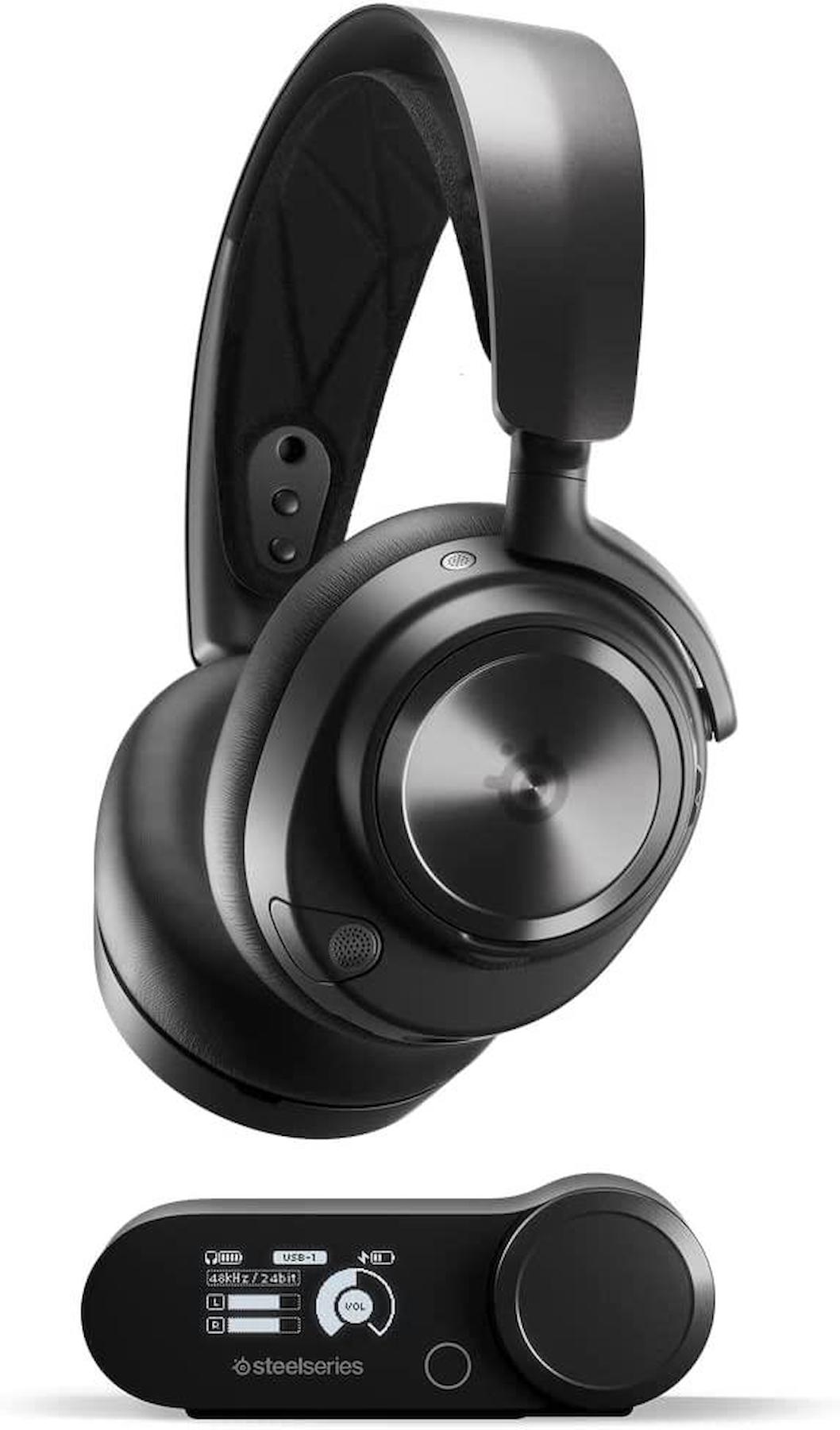 SteelSeries Arctis Nova Pro 5.0 Oyuncu Kablosuz Kulak Üstü Bluetooth Kulaklık Siyah