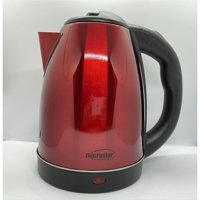 Yusoft Paslanmaz Çelik 1.7 lt 1800 W Işıklı Klasik Kırmızı Kettle