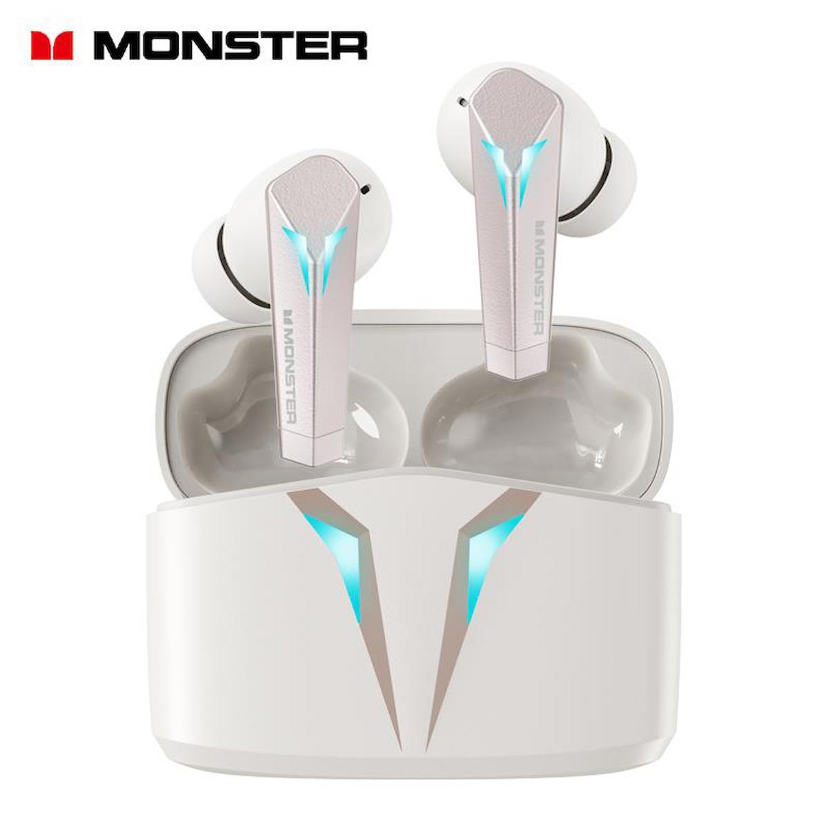 Monster Airmars XKT06 5.2 Gürültü Önleyici Oyuncu Kulak İçi Bluetooth Kulaklık Beyaz