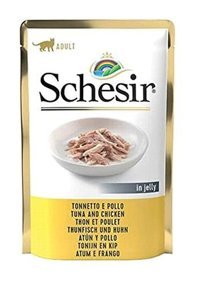 Schesir in Jelly Tavuklu-Ton Balıklı Yetişkin Yaş Kedi Maması 85 gr