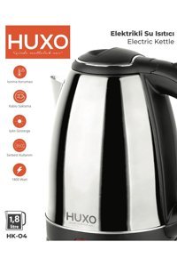 Huxo Metal 1.8 lt 2000 W Klasik Gümüş Kettle