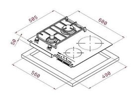 Grundig GIGL 622410 Cam Doğalgazlı Ankastre Ocak