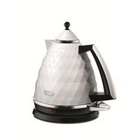 Delonghi KBJ2001.BK Çelik 1.7 lt 2000 W Işıklı Retro Beyaz Kettle