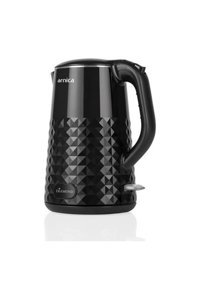 Arnica IH36152 Diamond Çelik 1.7 lt 1000 W Işıklı Modern Siyah Kettle