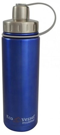 EcoVessel Paslanmaz Çelik 500 ml Outdoor Termos Mavi