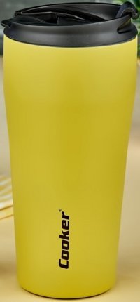 Cooker CKR-2049 Paslanmaz Çelik 400 ml Bardak Termos Sarı