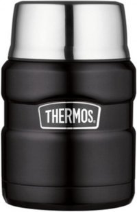 Thermos Stainless King Food Jar Paslanmaz Çelik 470 ml Yemek Termosu Siyah