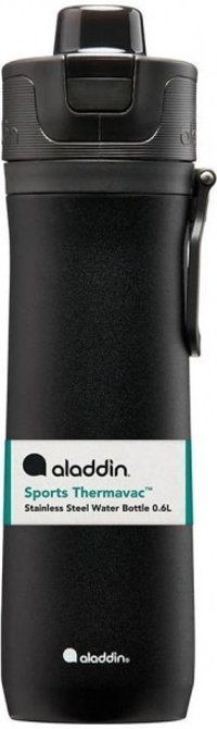 Aladdin Sports Thermavac Paslanmaz Çelik 600 ml Matara Termos Siyah