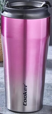 Cooker CKR-2049 Paslanmaz Çelik 400 ml Bardak Termos Fuşya