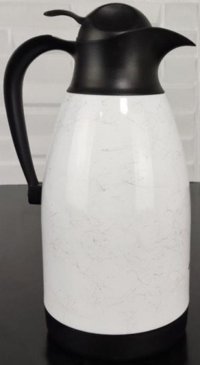 Cooker CKR-2077 Paslanmaz Çelik 2 lt Çaydanlık Termos Beyaz