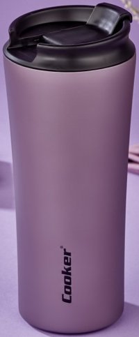 Cooker CKR-2050 Paslanmaz Çelik 400 ml Bardak Termos Lila