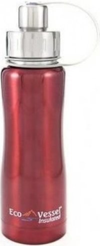 EcoVessel Paslanmaz Çelik 500 ml Outdoor Termos Bordo