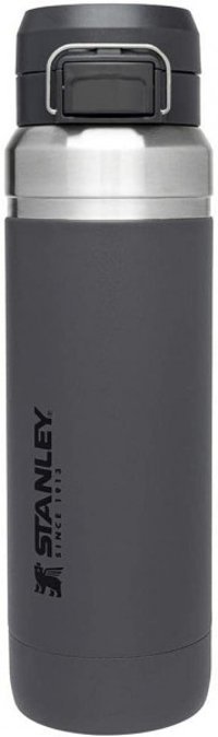 Stanley Go Quick Flip Water Bottle Paslanmaz Çelik 1 lt Outdoor Termos Antrasit