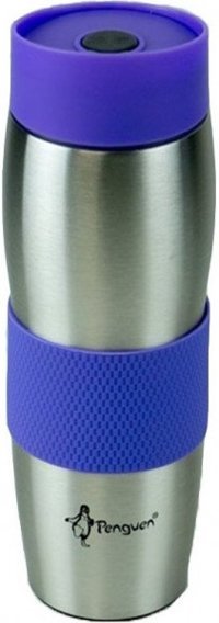 Penguen PNG-3026 Paslanmaz Çelik-Silikon 360 ml Bardak Termos Mor