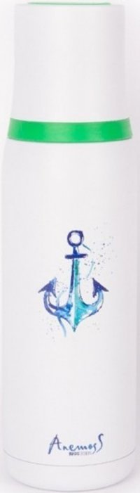 Biggdesign Anemoss Çapa Paslanmaz Çelik 500 ml Çaydanlık Termos Beyaz