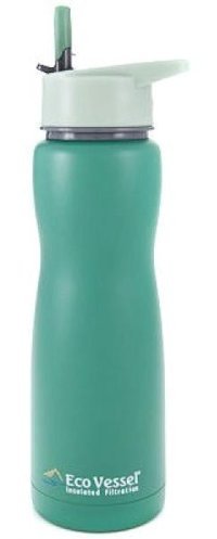 EcoVessel Aqua Insulated Paslanmaz Çelik 750 ml Outdoor Termos Yeşil