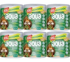 Aqua Bambu 3 Katlı 6'lı Rulo Kağıt Havlu