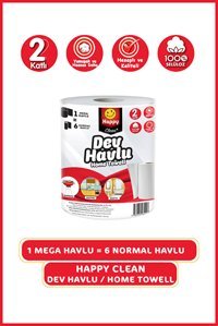 Happy Clean Dev 2 Katlı Tekli Rulo Kağıt Havlu