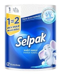Selpak Dev Rulo 3 Katlı Tekli Rulo Kağıt Havlu