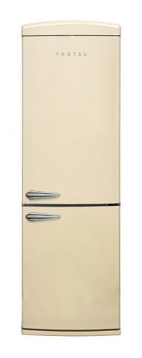 Vestel NFK37201 Çift Kapılı No Frost Retro Bej Buzdolabı