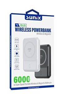 Sunix PB-29 6000 mAh Hızlı Şarj Powerbank Mavi