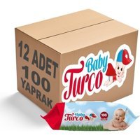 Baby Turco Klasik 100 Yaprak 12'li Paket Islak Mendil